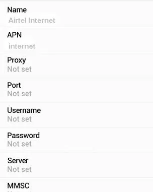 Airtel Kenya APN Settings + How To Set Up
