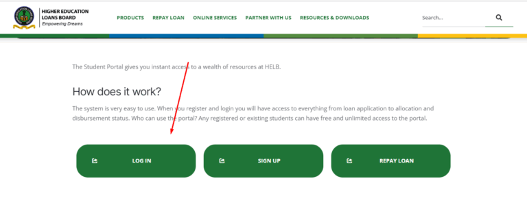 HELB Student Portal Login Link + Guide