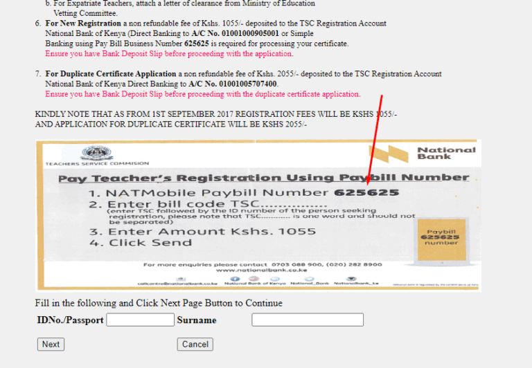 How to Pay for TSC Number Application via MPESA