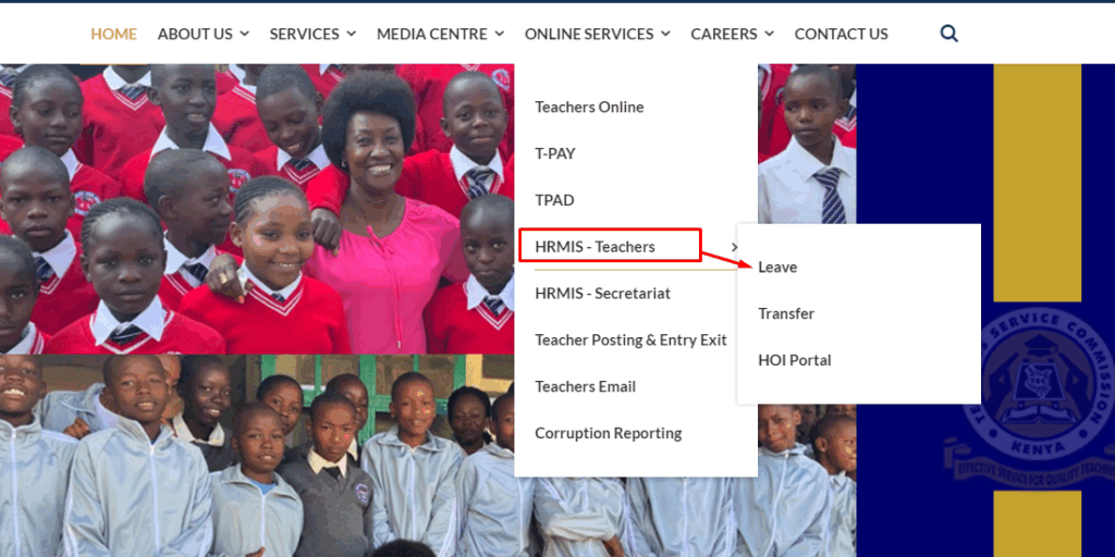 How to apply for transfer on HRMIS TSC.go.ke
