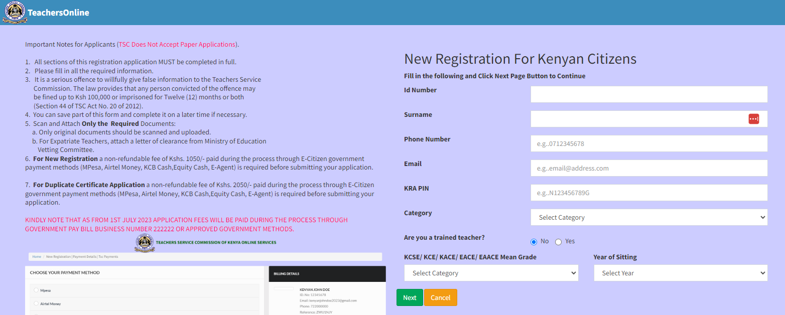 Latest Documents Needed to Apply for TSC Number