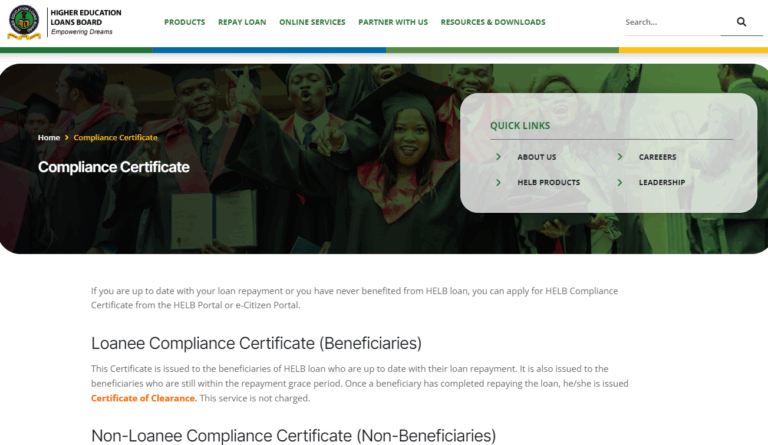 Latest On HELB Clearance Certificate