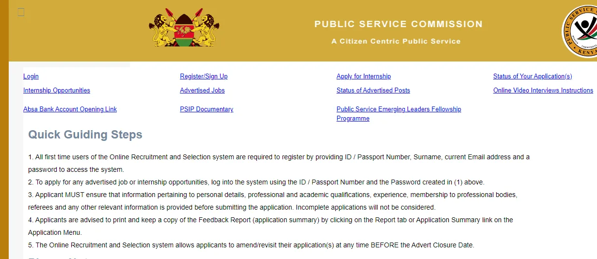 Public Service Commission Internship Program