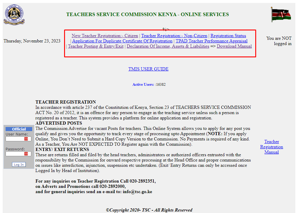 TSC Number Application Requirements for ECDE Teachers