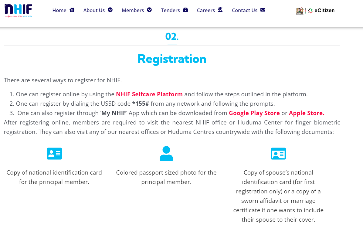How to Register for NHIF (Online + USSD + App)
