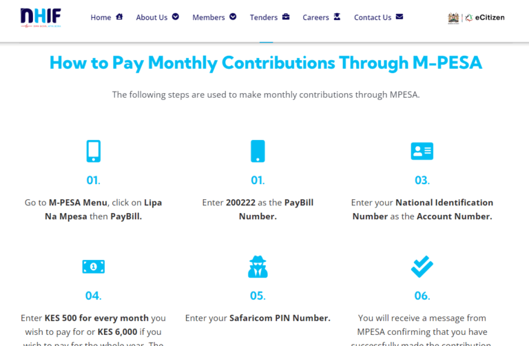How to pay NHIF via MPESA for Company