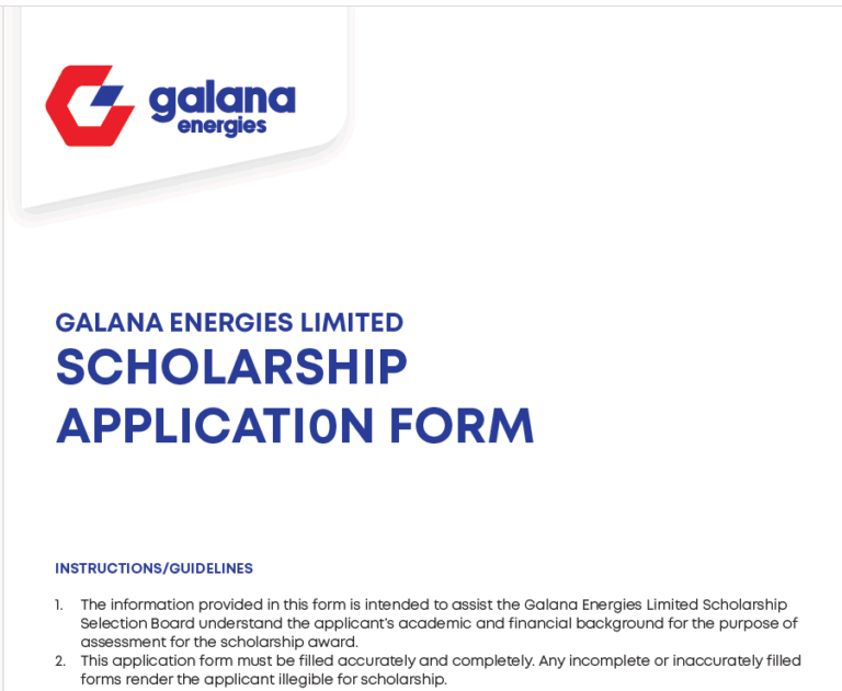 Latest About Galana Energies Scholarship