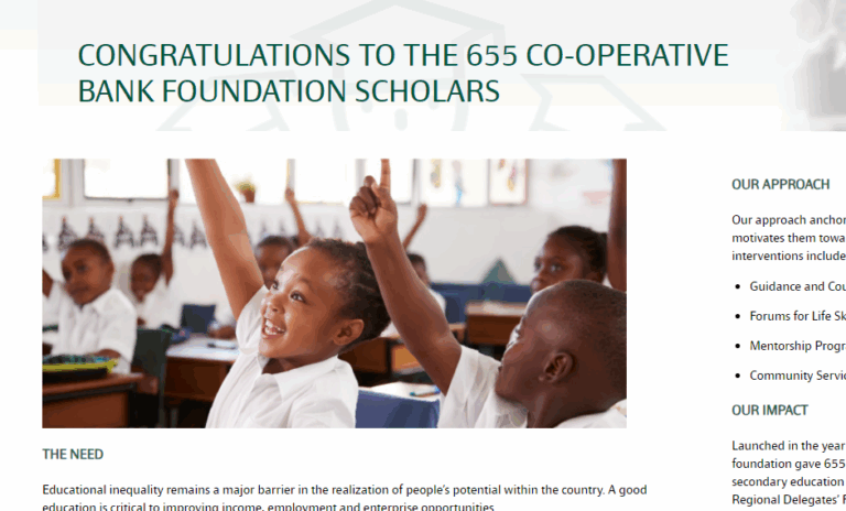 Latest On Cooperative Bank Scholarship in Kenya