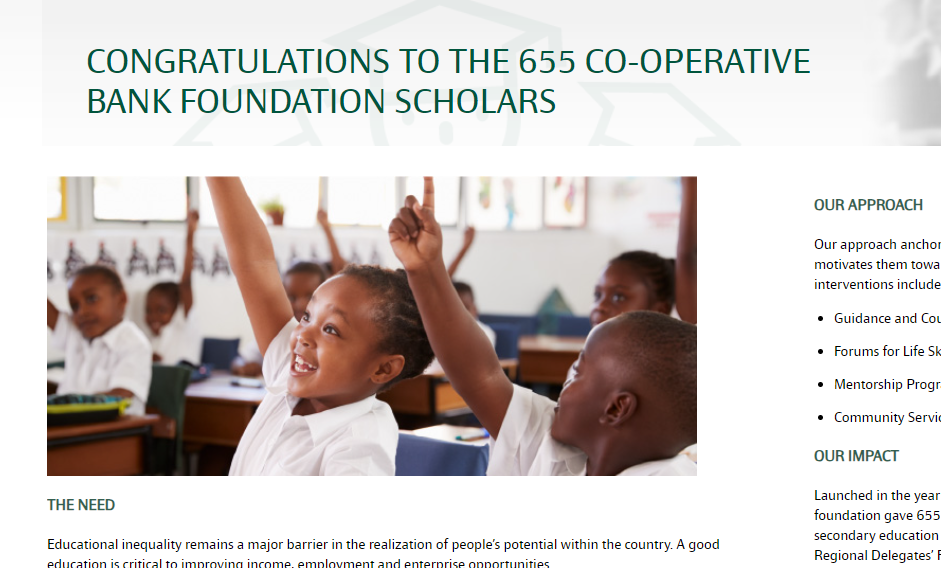 Latest On Cooperative Bank Scholarship in Kenya