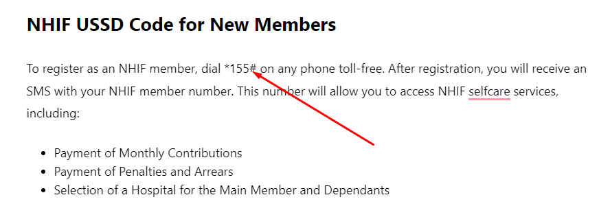 Latest USD Codes for NHIF