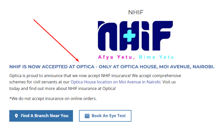 does optica accept nhif
