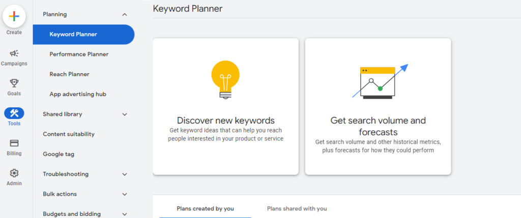 Tools like Google's Keyword Planner help with this.
