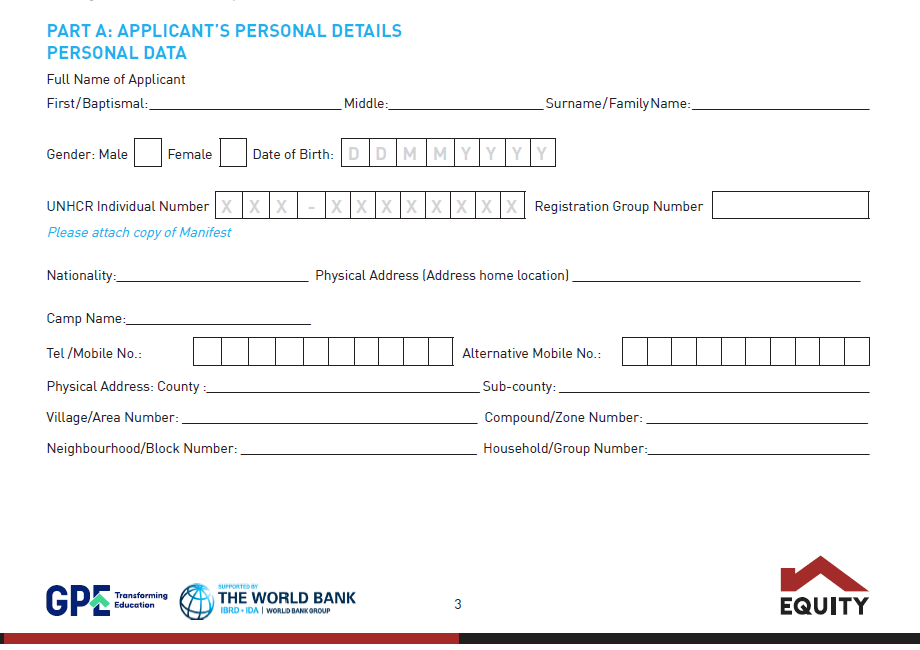 Elimu Scholarship Application Form Download