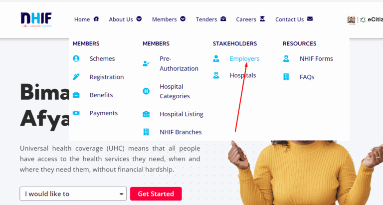 www.nhif.or.ke employer portal login Link + Guide