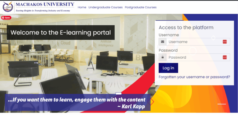 Machakos University e-learning Portal Link + Guide