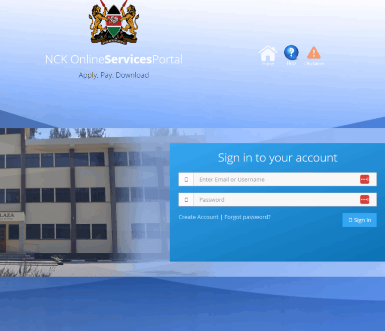 NCK Portal Licence Renewal Link + Guide