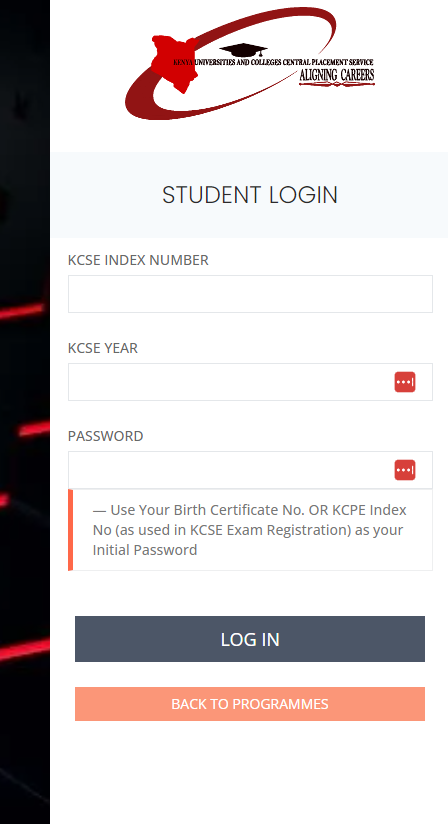Students KUCCPS Net Login