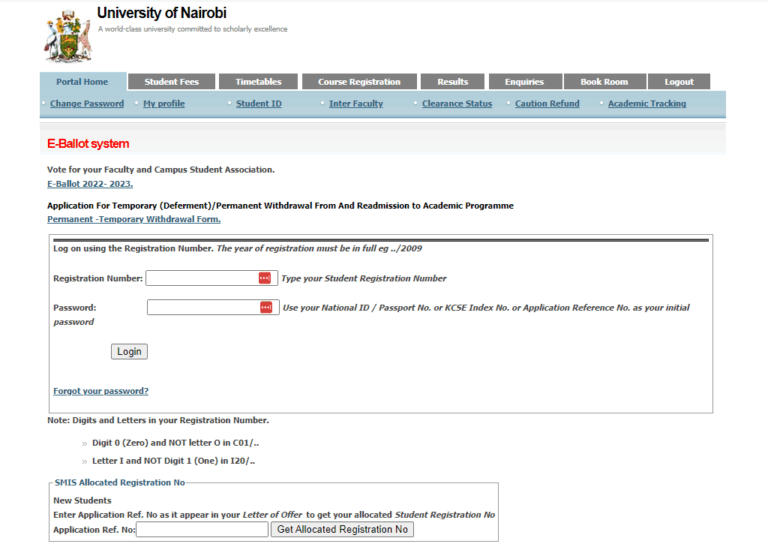 UON Student Portal