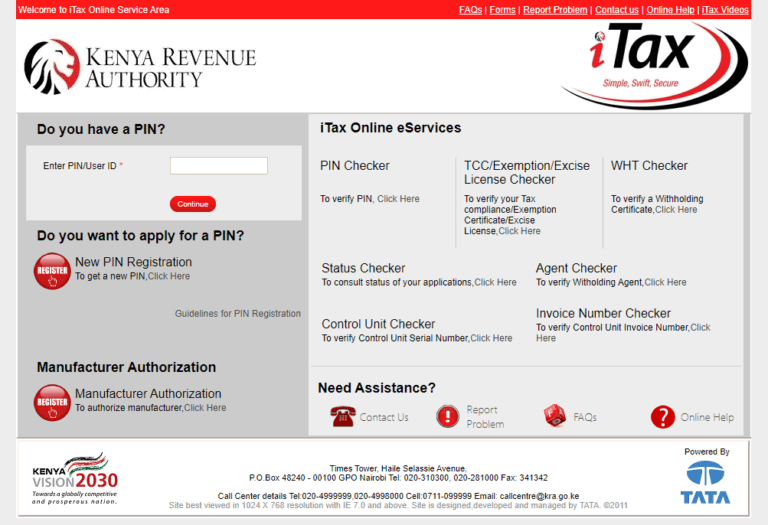 itax.kra.go.ke Nil Returns Online Guide
