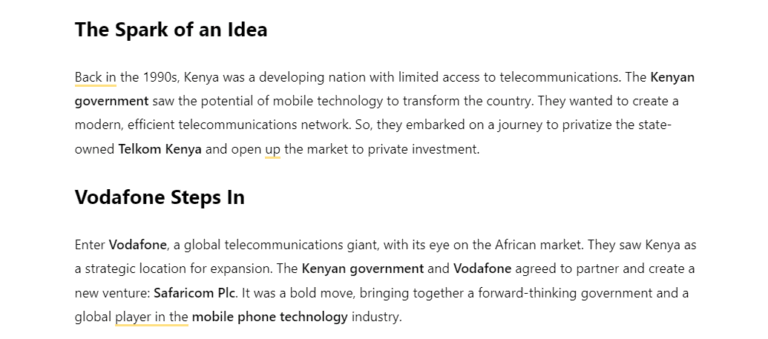 How Did Safaricom Start