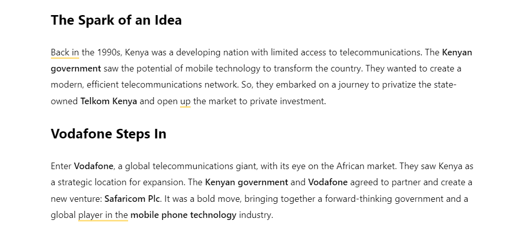 How Did Safaricom Start