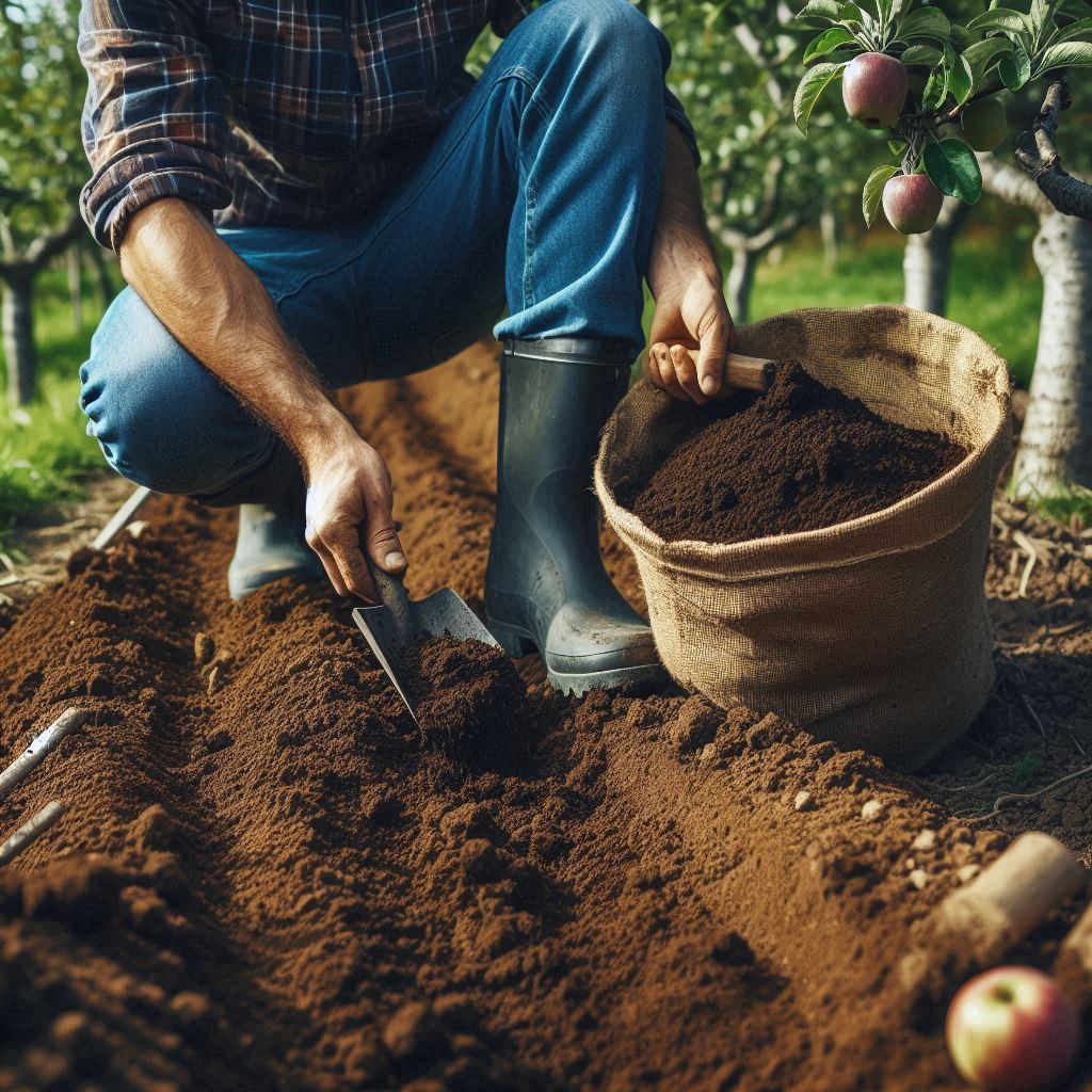 Soil preparation for apple trees in Kenya